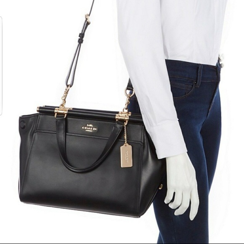 Coach Grace 21343 Black Pebble Leather